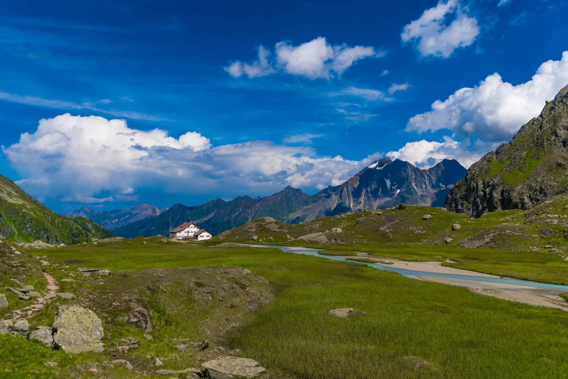 Blick auf Neue Regensburger Hütte