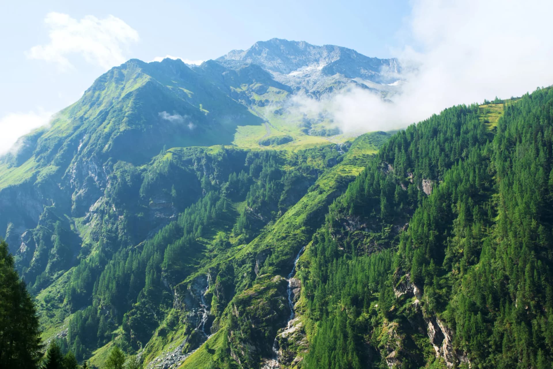 Detail of Alps in Habach valley, Austria