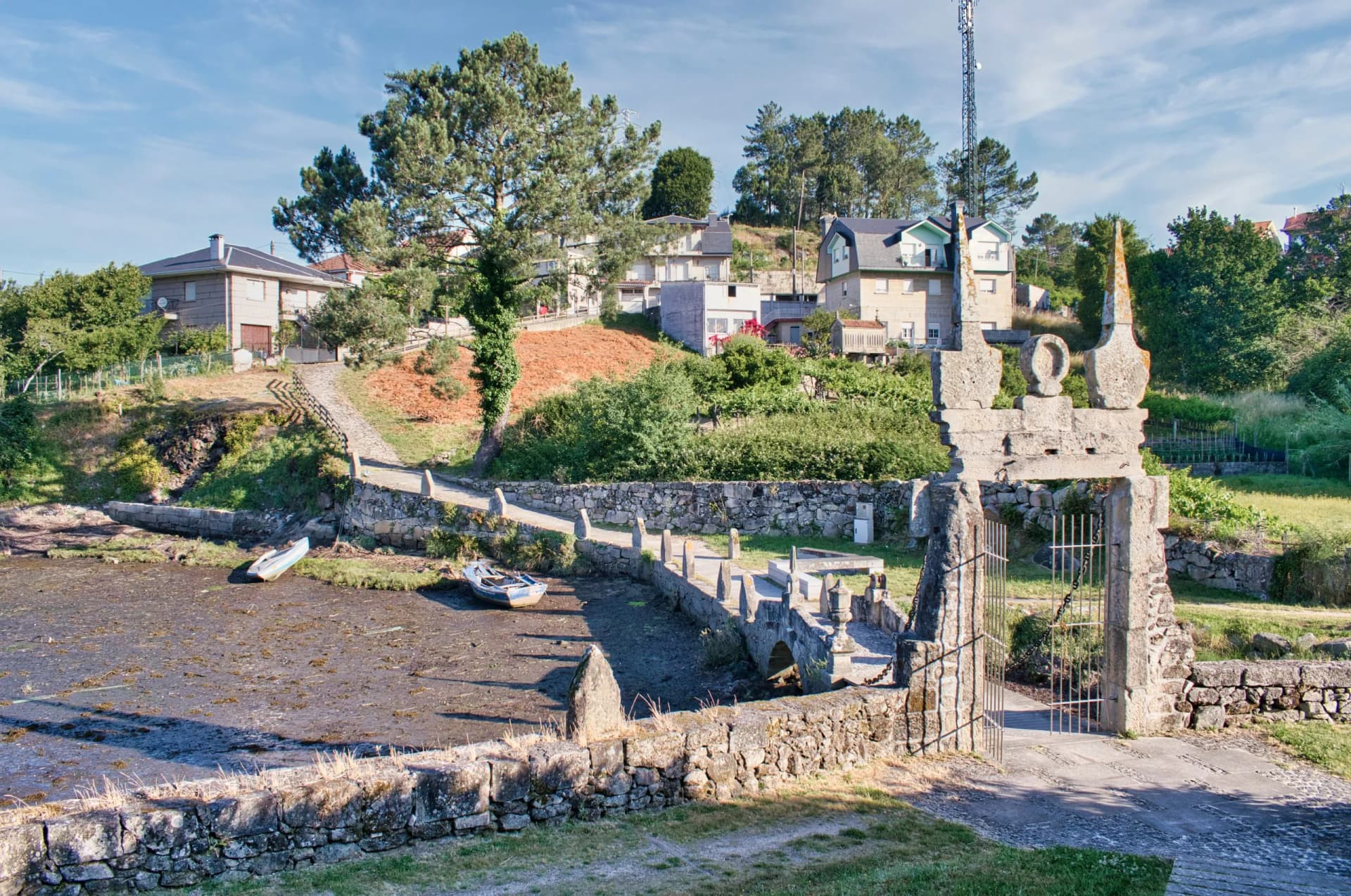 Villa de Ponte Sampaio en la provincia de Pontevedra, España