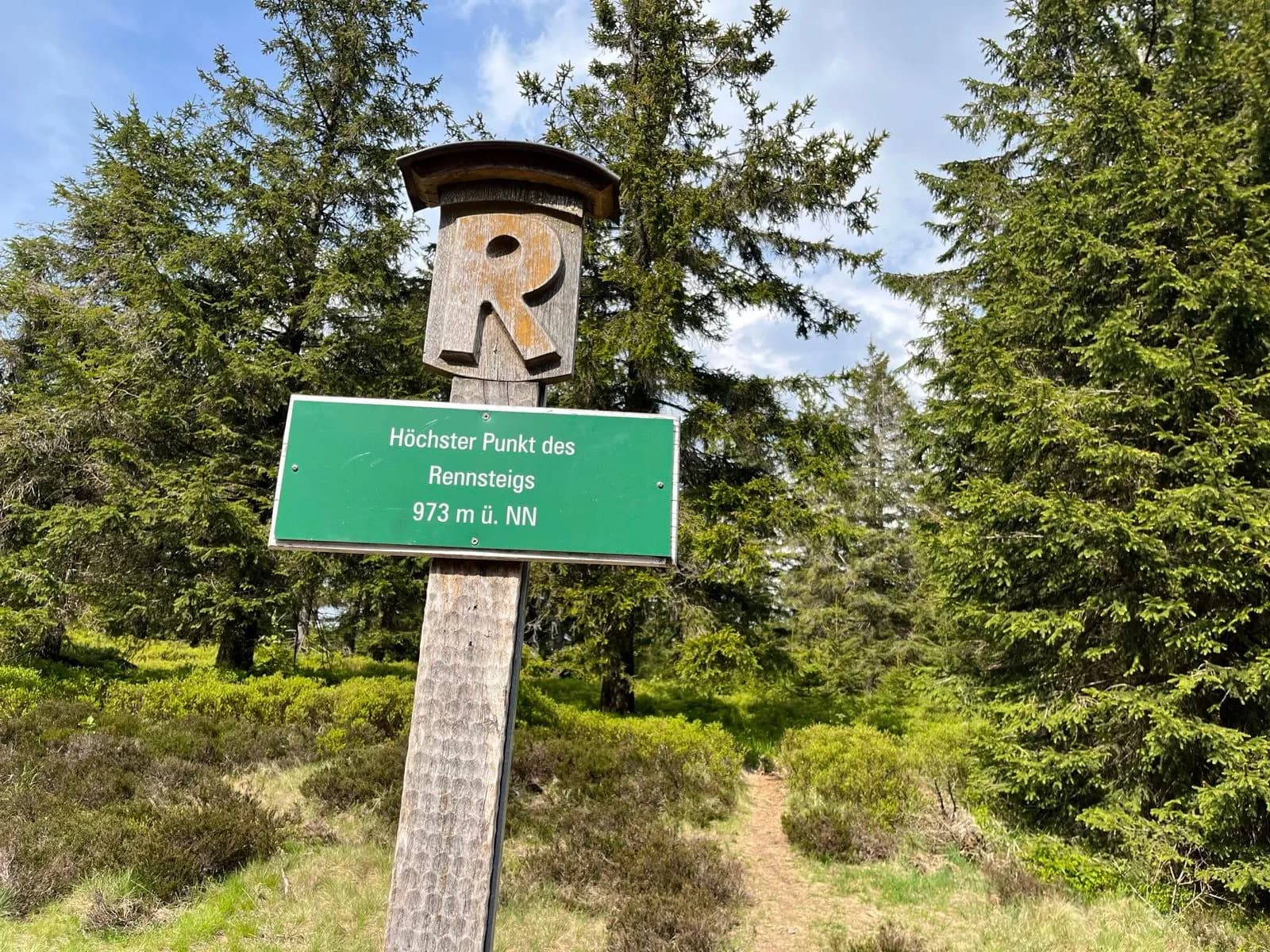 Highest point Rennsteig