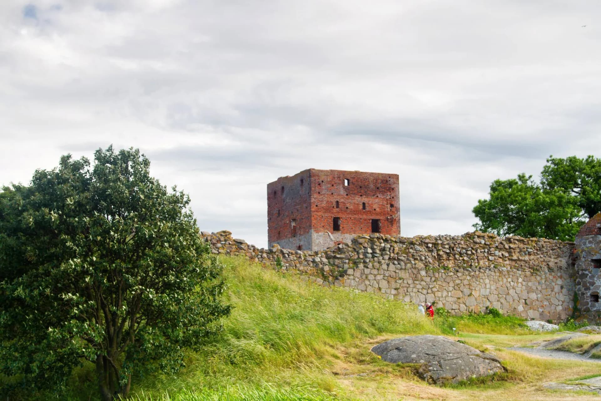 Hammershus castle, Bornholm island, Denmark