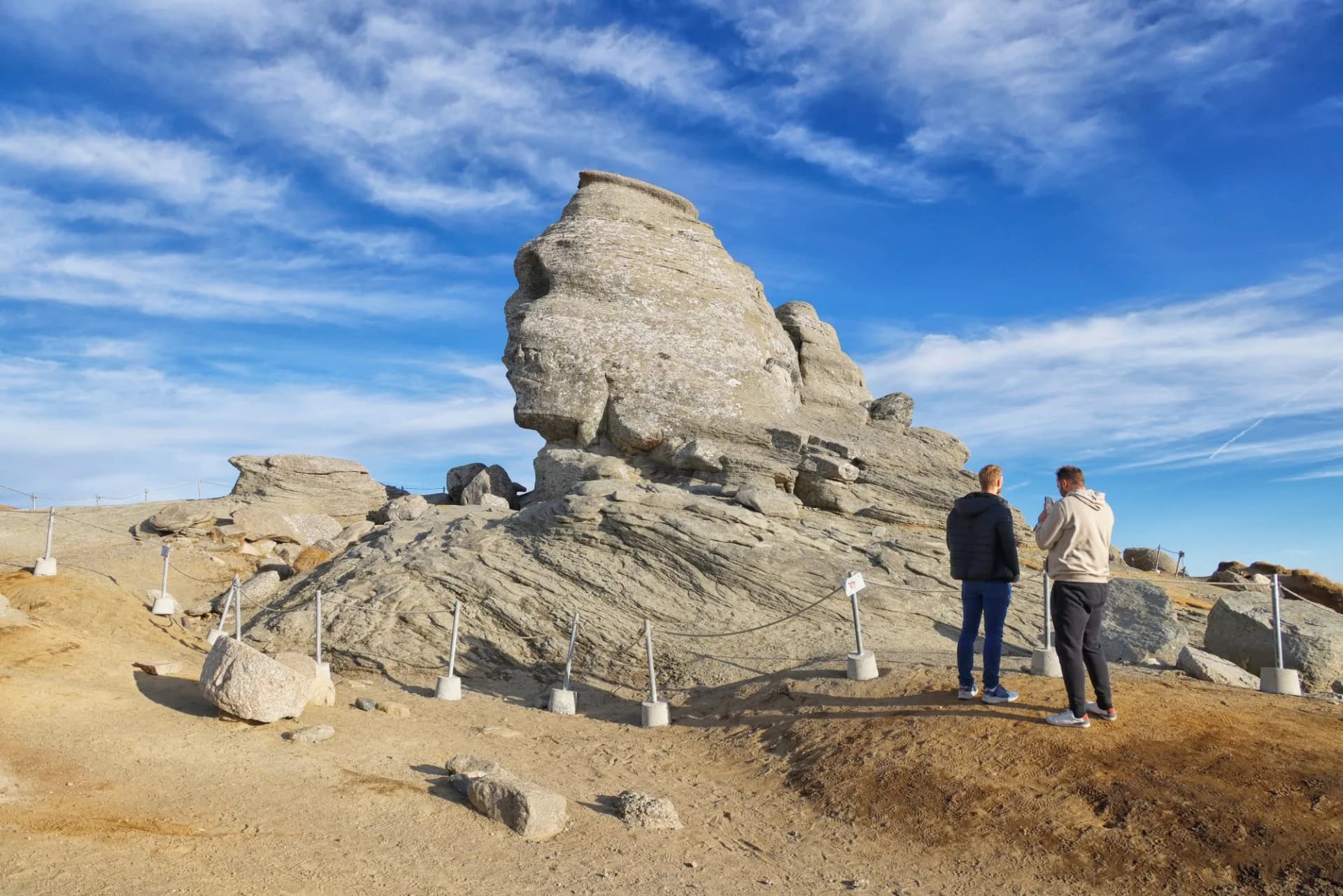 The Sphinx of Bucegi Mountains, legendary landmark of Romania, Europe