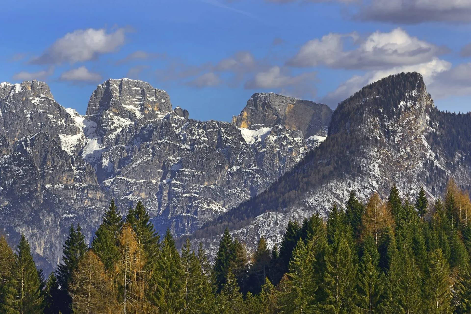 Panorama of Cereda Pass (Passo Cereda), Dolomite mountains - Italy, Europe, UNESCO World Heritage Site