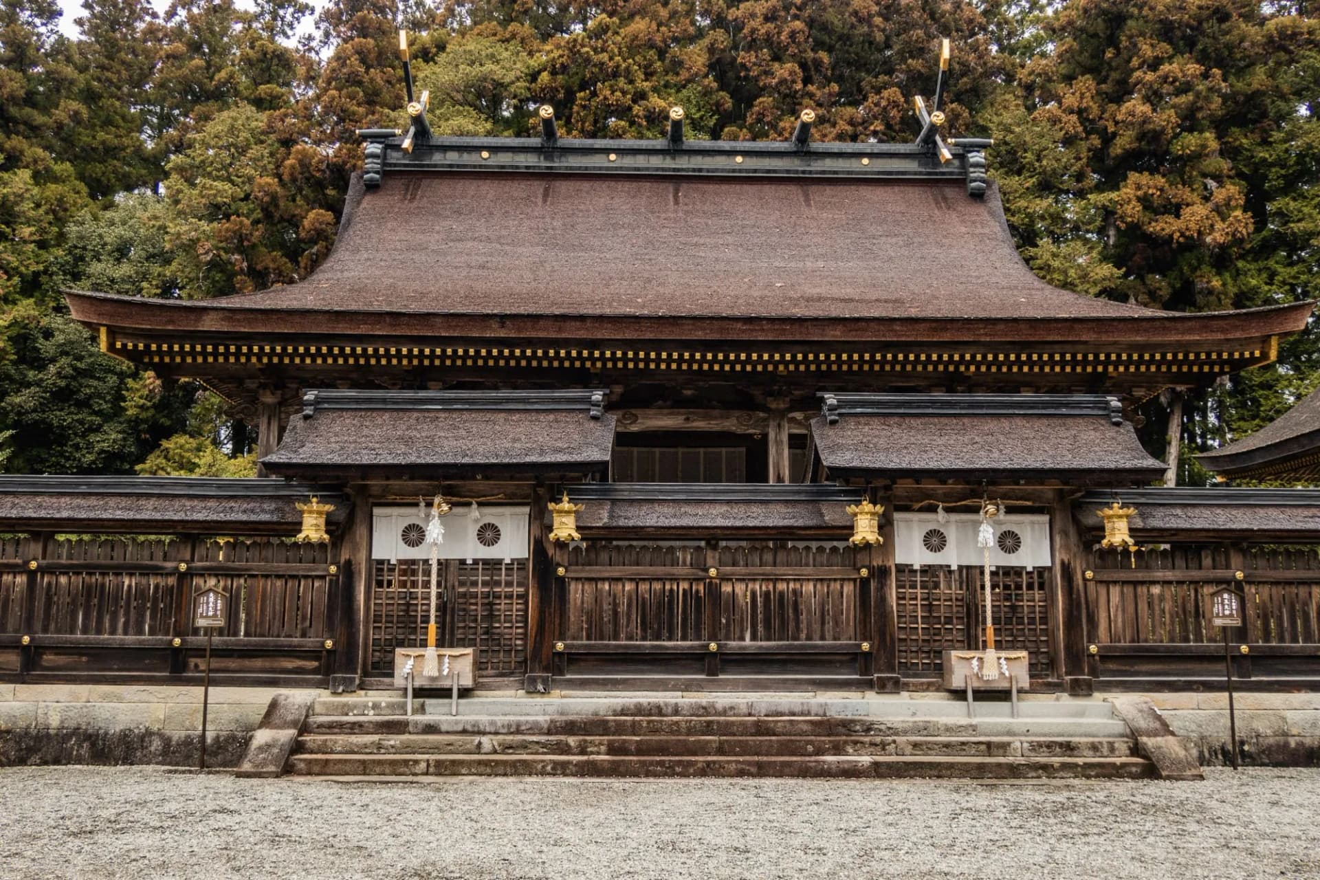 The Kumano Hongu Taisha Grand Shrine on the Kumano Kodo pilgrim's trail, Wakayama, Japan