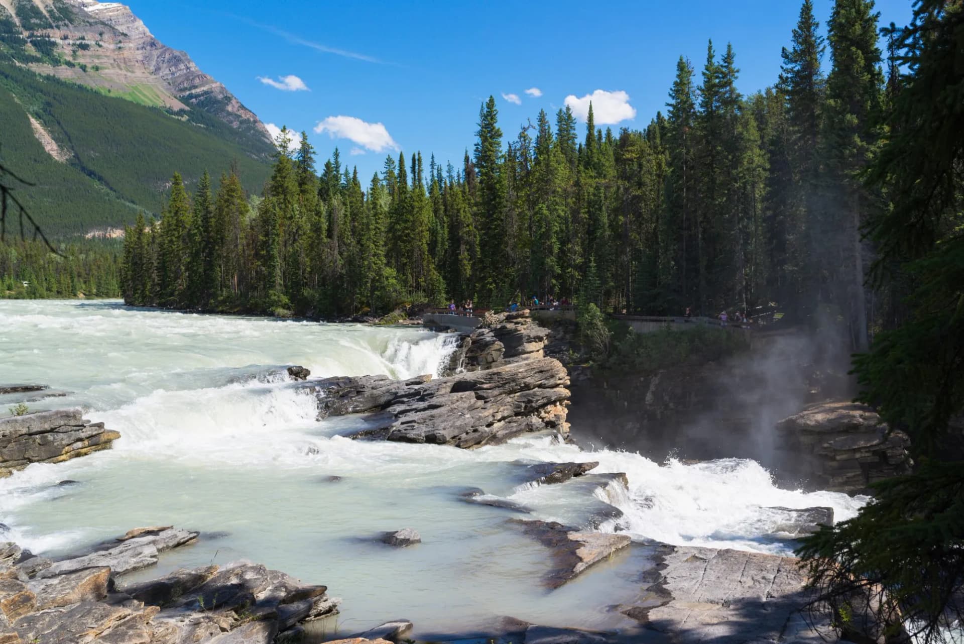 An overview of the Althabasca Falls