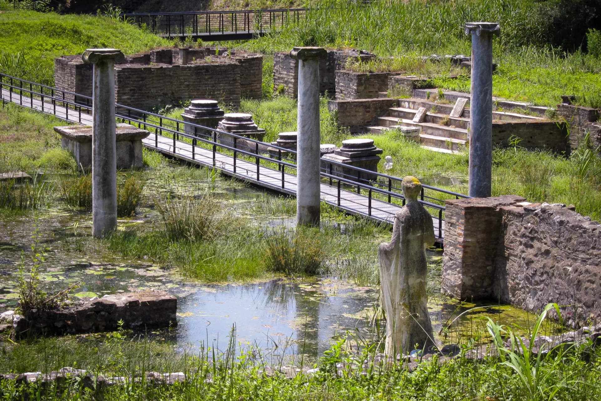 Ancient ruins at Dion’s archaeological park