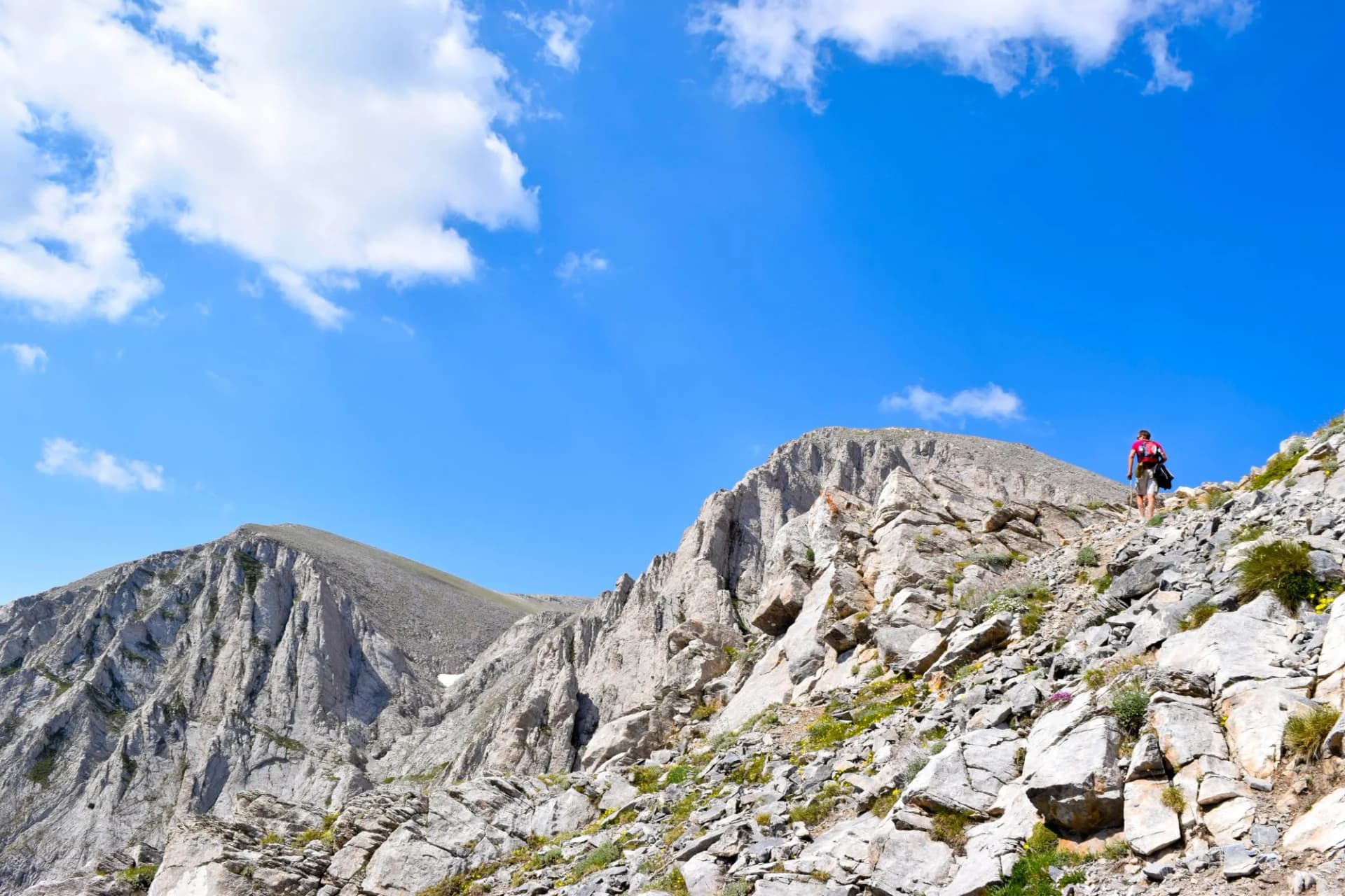 Mt Olympus peaks Greece