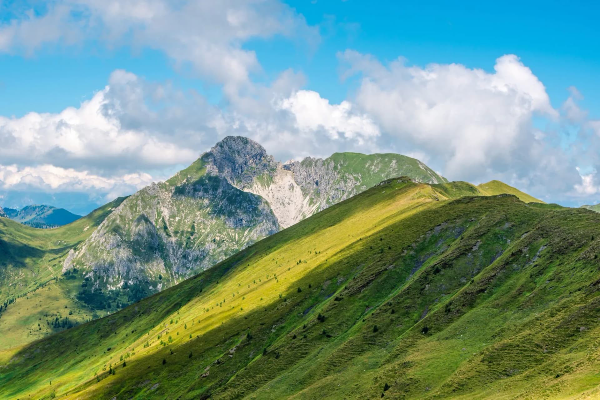 Draugstein peak in summer, Austrian Alps, Salzburg Land.
