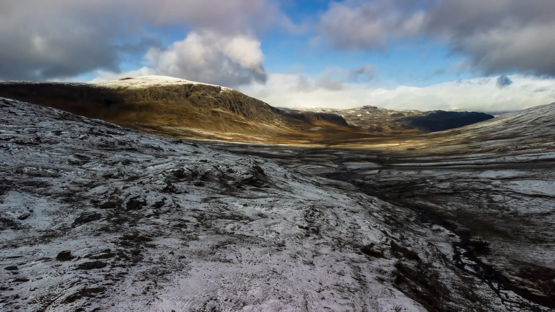 View from Tjäktja pass, Kungsleden