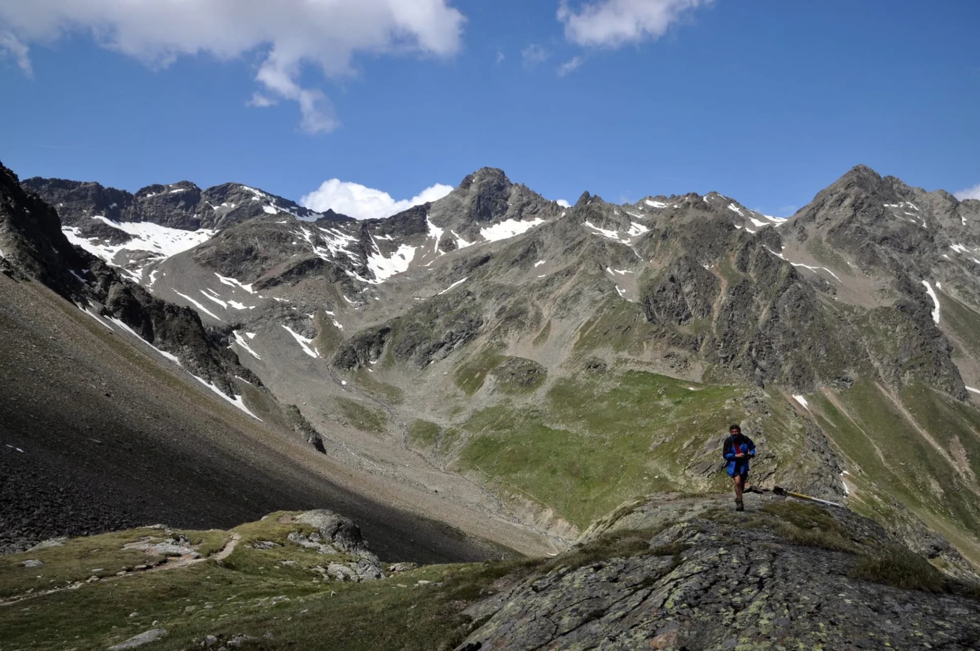 Wanderer an der Finstertaler Scharte