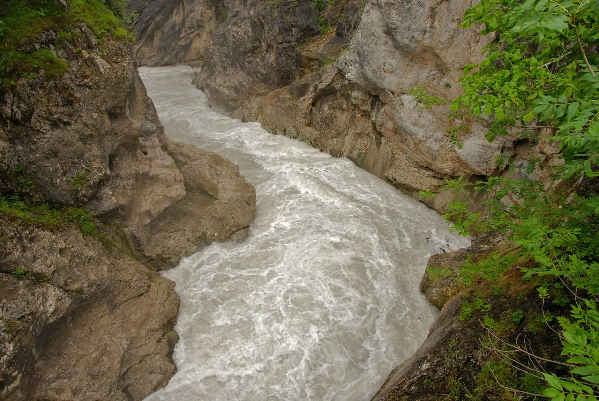 Lechschlucht bei Füssen, Bayern, Deutschland