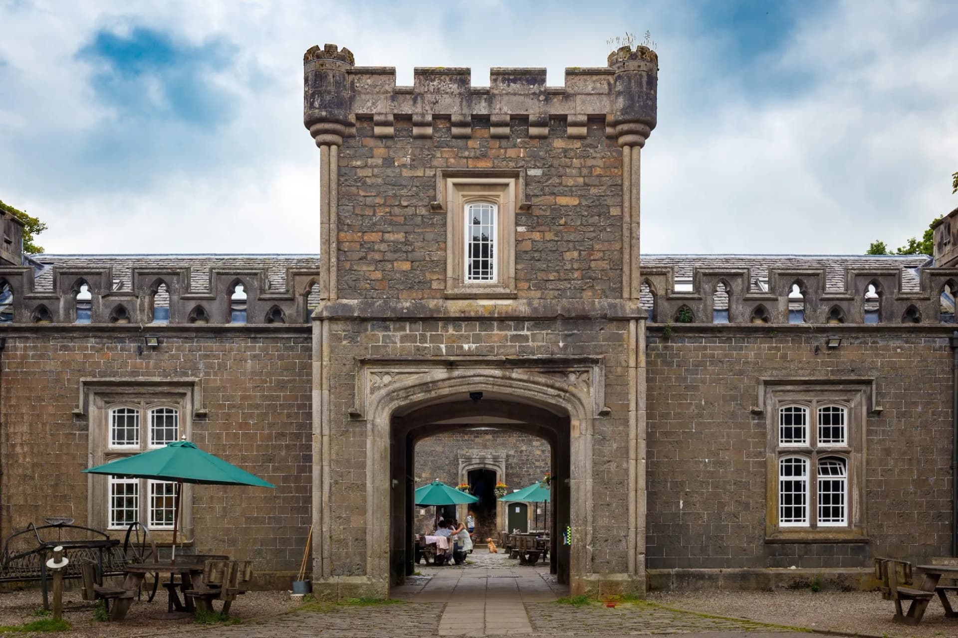 Mugdock Castle Visitors centre in Mugdock Country Park, Milngavie, Mugdock, Glassgow, Scotland, UK