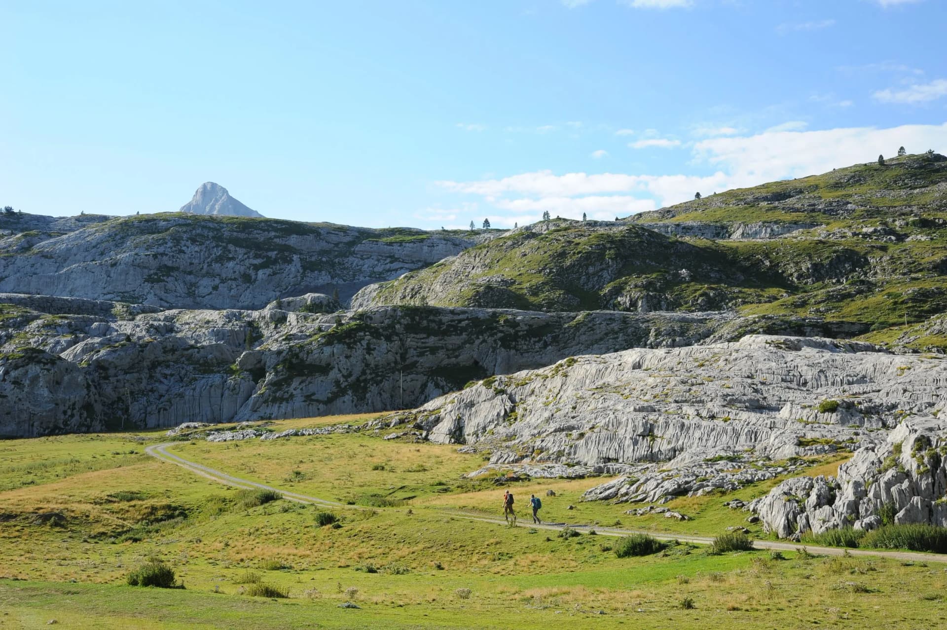Sentier et randonneurs
