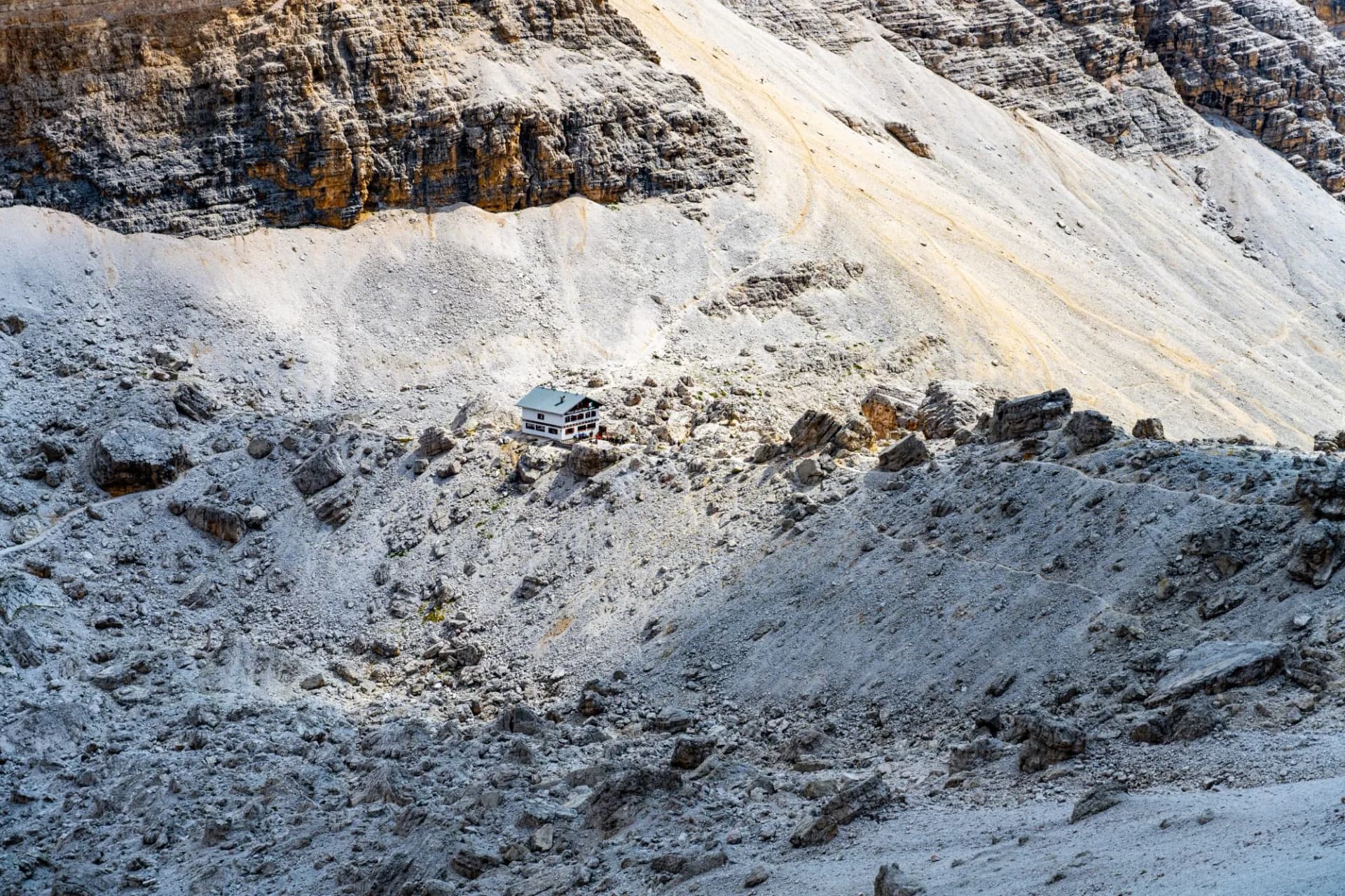 Rifugio Giussani - mountain hut in Dolomites