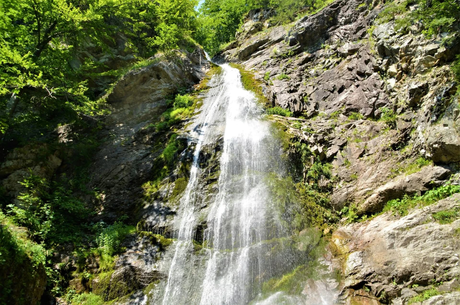 The waterfall near Sutovo in Slovakia with its height of 38m. It is located in Mala Fatra.