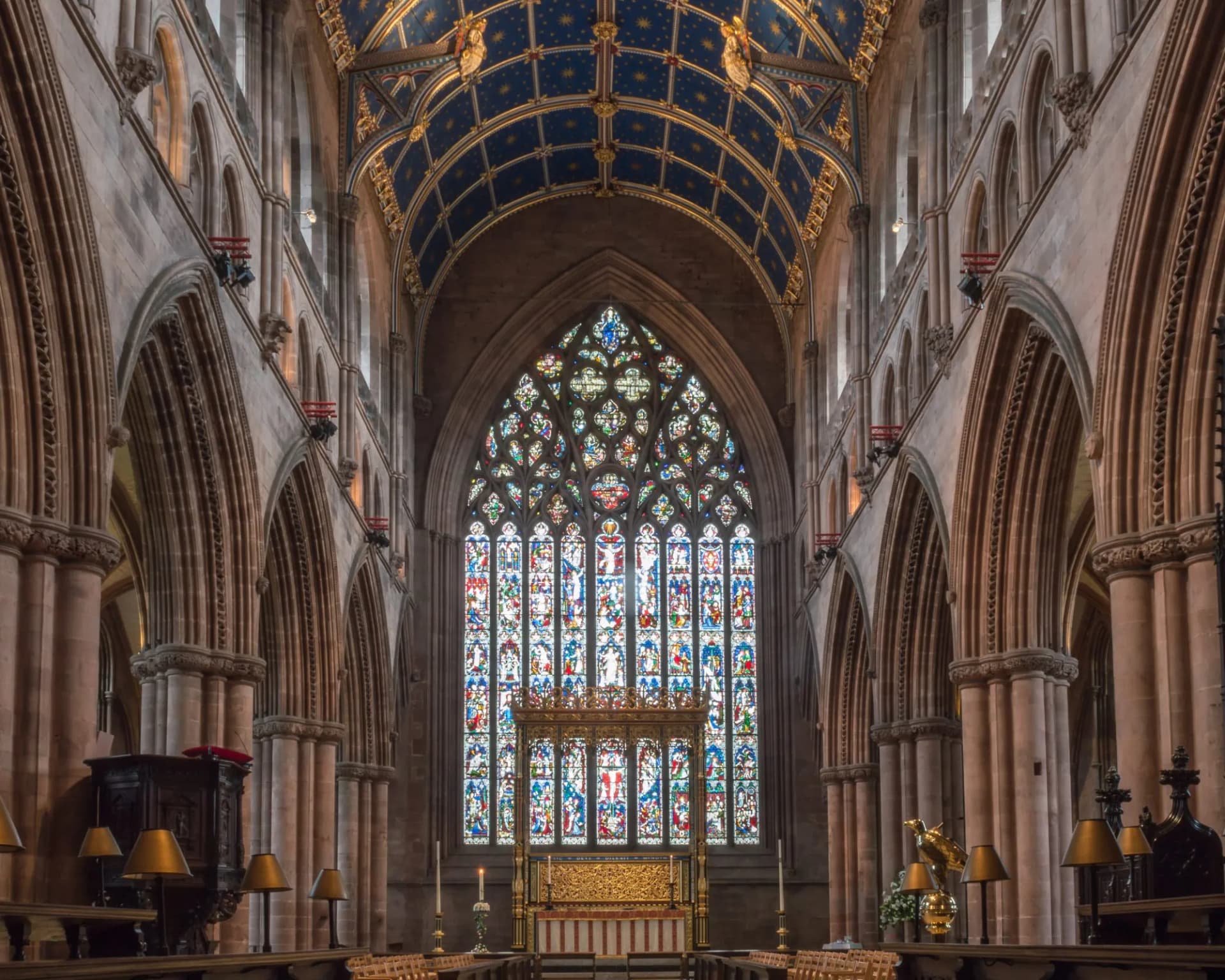 Carlisle Cathedral Nave Altar Stained Glass