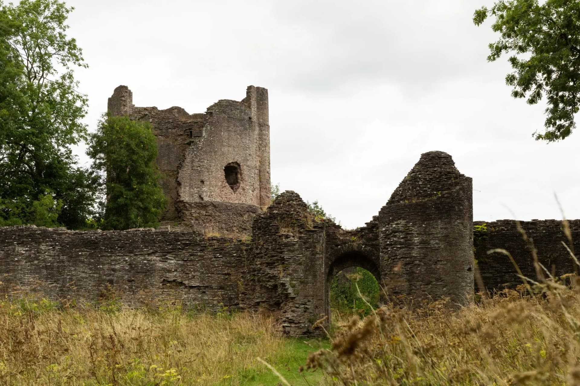 the 2nd century Norman castle of Longtown in Wales