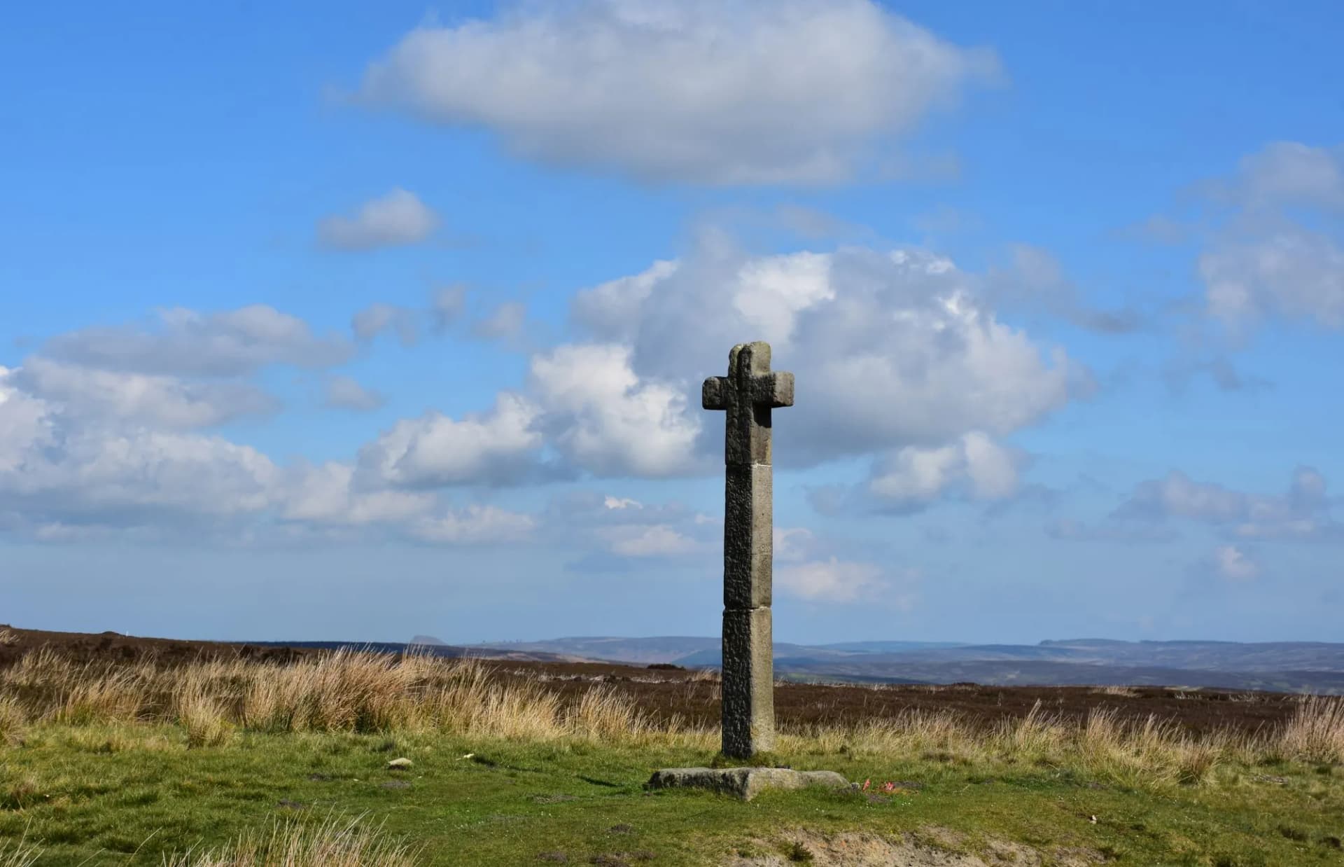 Christian Stone Cross Along the Coast to Coast Walk