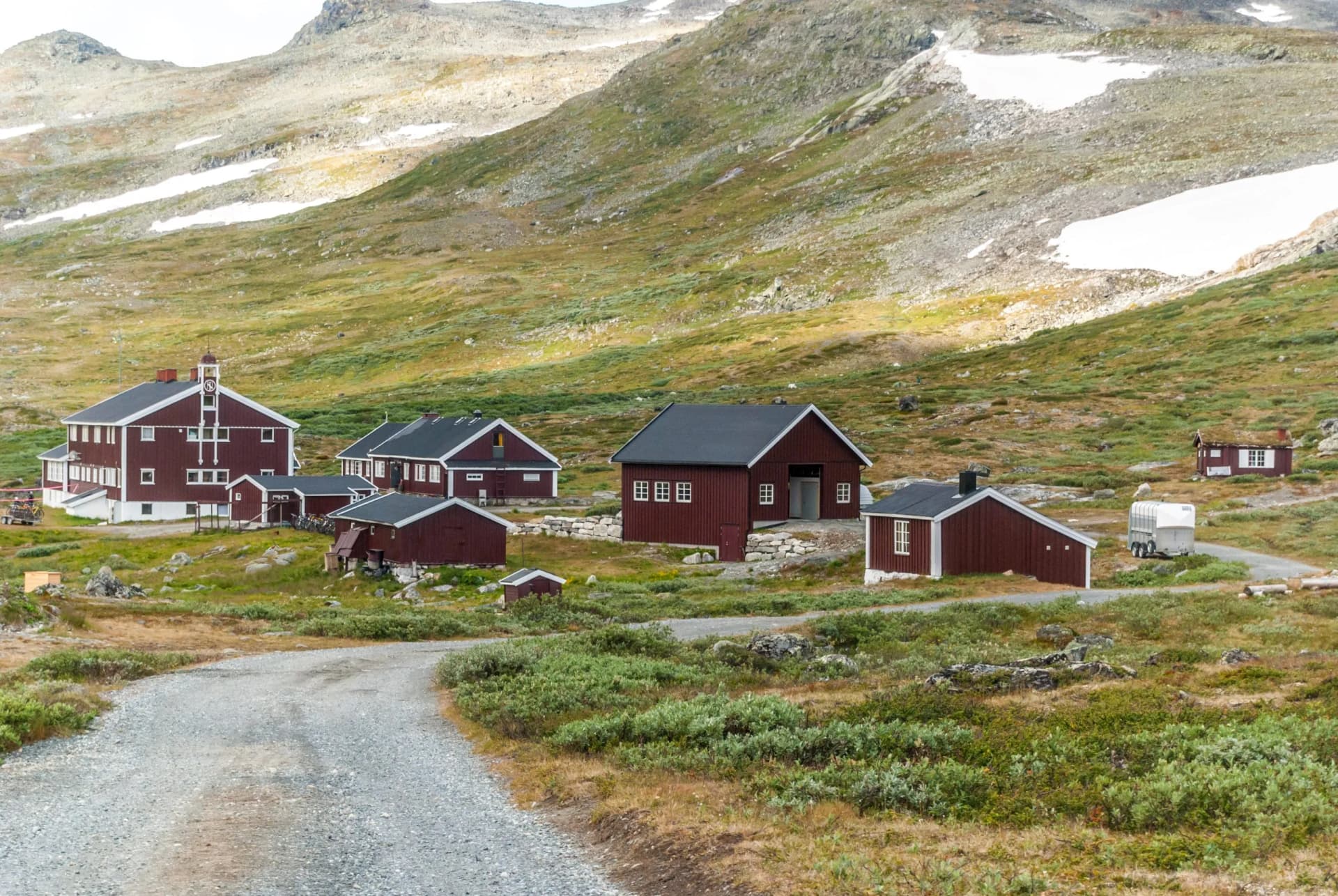 Glitterheim is a hut at the foot of Mount Glitterthund, Jotunheimen National Park, Norway