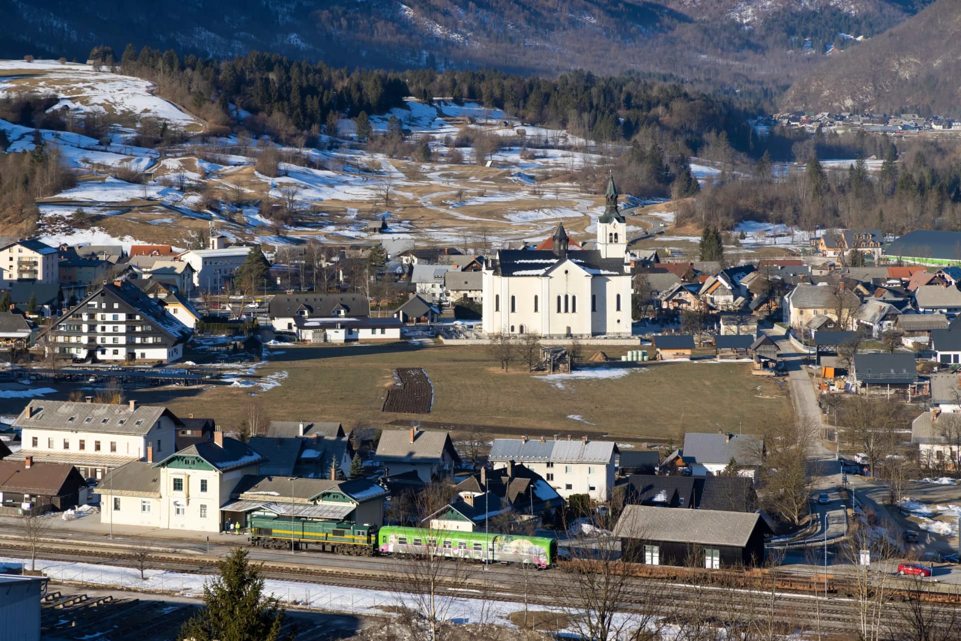 Bohinjska Bistrica in Julian Alps, Slovenia