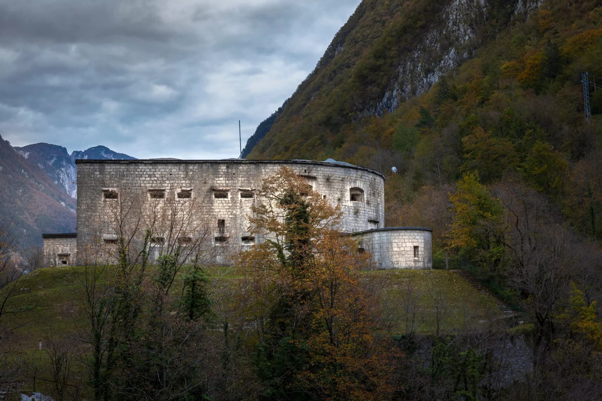 Medieval Fortress Kljuze in Slovenian Julian Alps